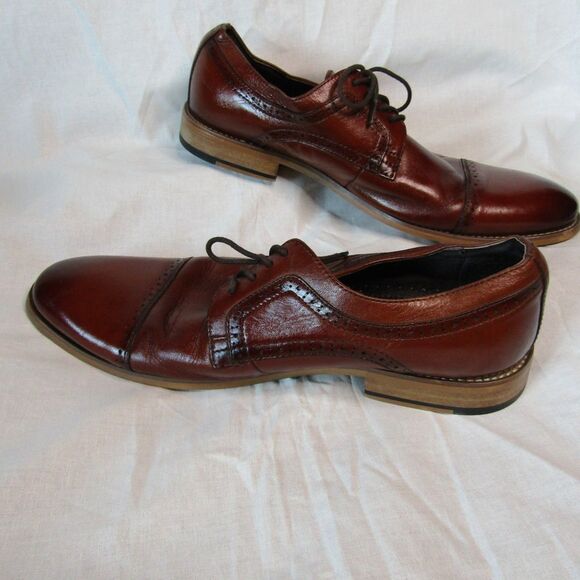 Stacy Adams Dickinson Leather Cap Toe Oxfords Mens US 10 - Picture 5 of 10